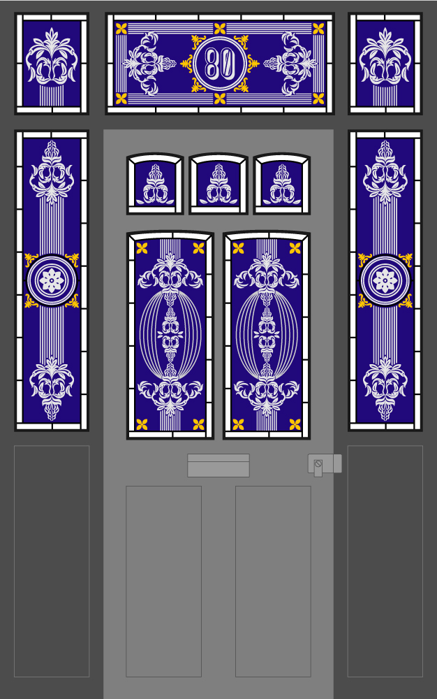 victorian front door AT Glass