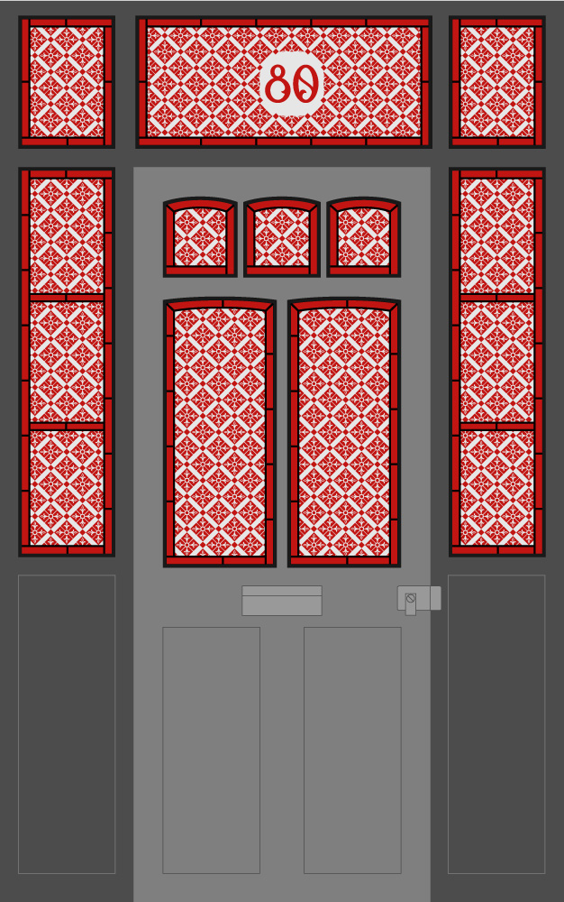 etched glass front door