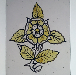 coloured glass painting repair